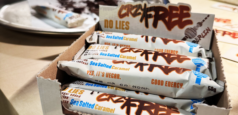 CRZYFREE veganer Schokoriegel